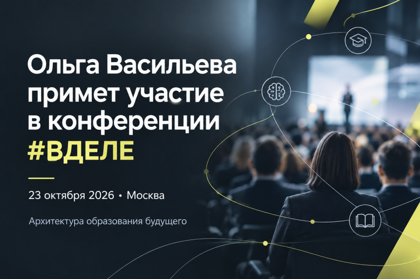 Ольга Васильева примет участие в международной конференции #ВДЕЛЕ, посвящённой будущему образования
